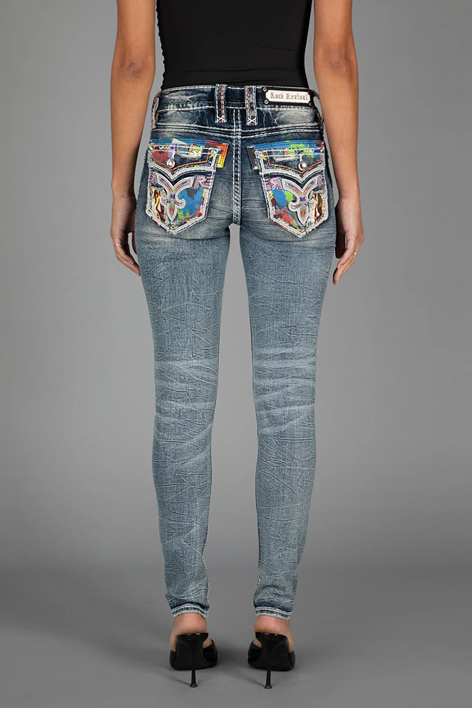 Harlow Mid-Rise Skinny Jeans - Image 3