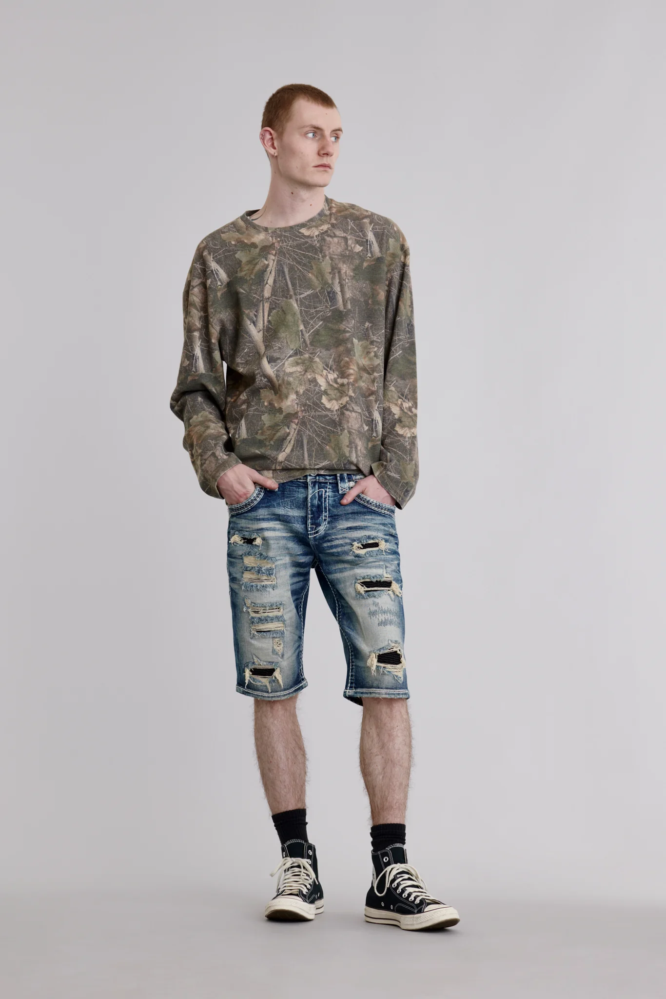 Hektor Denim Shorts in Medium Blue