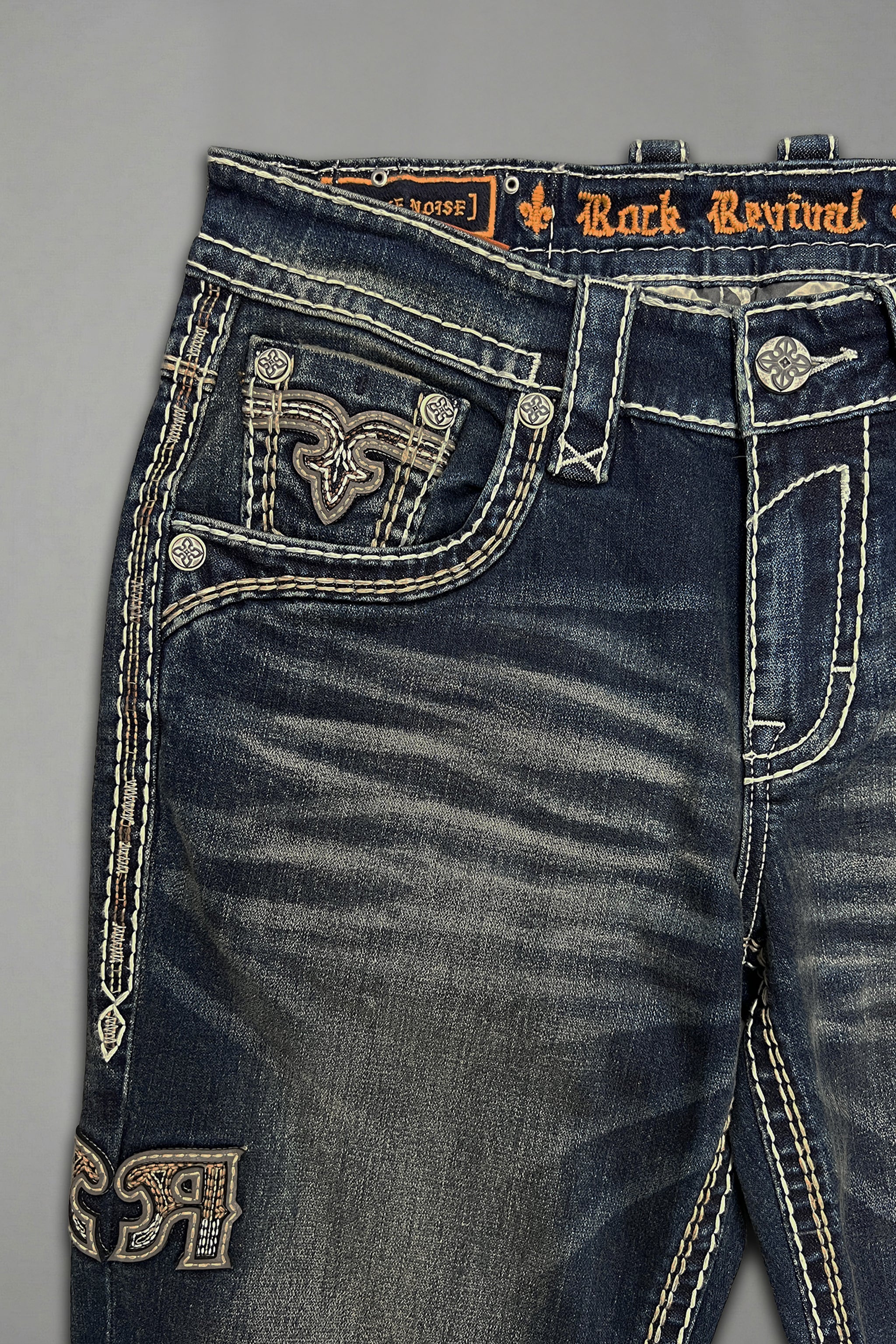 Hendrix Bootcut Jeans in Vintage Blue - GR Collection - Image 7