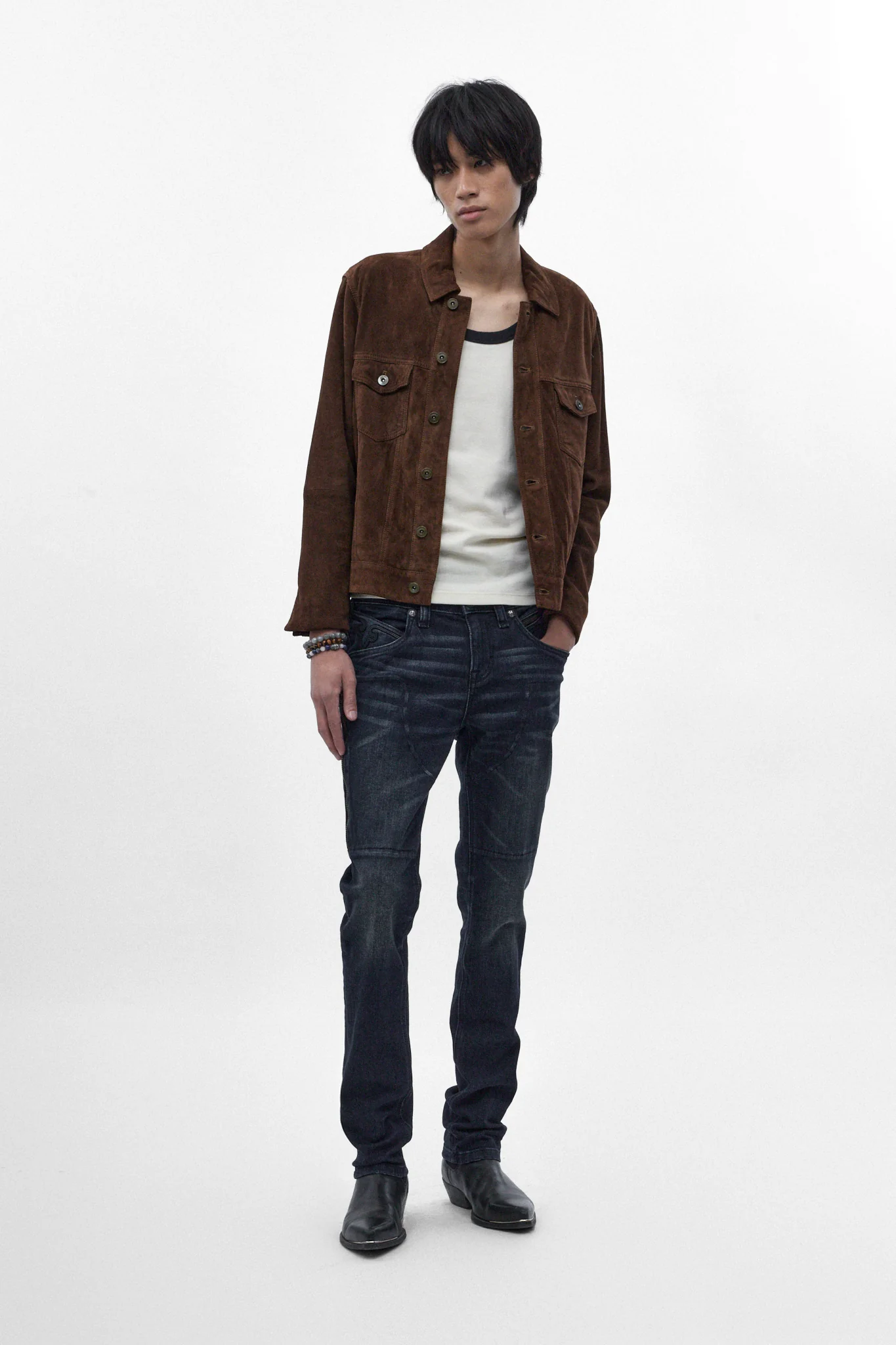 Huey Slim Jeans in Dark Blue - Image 3