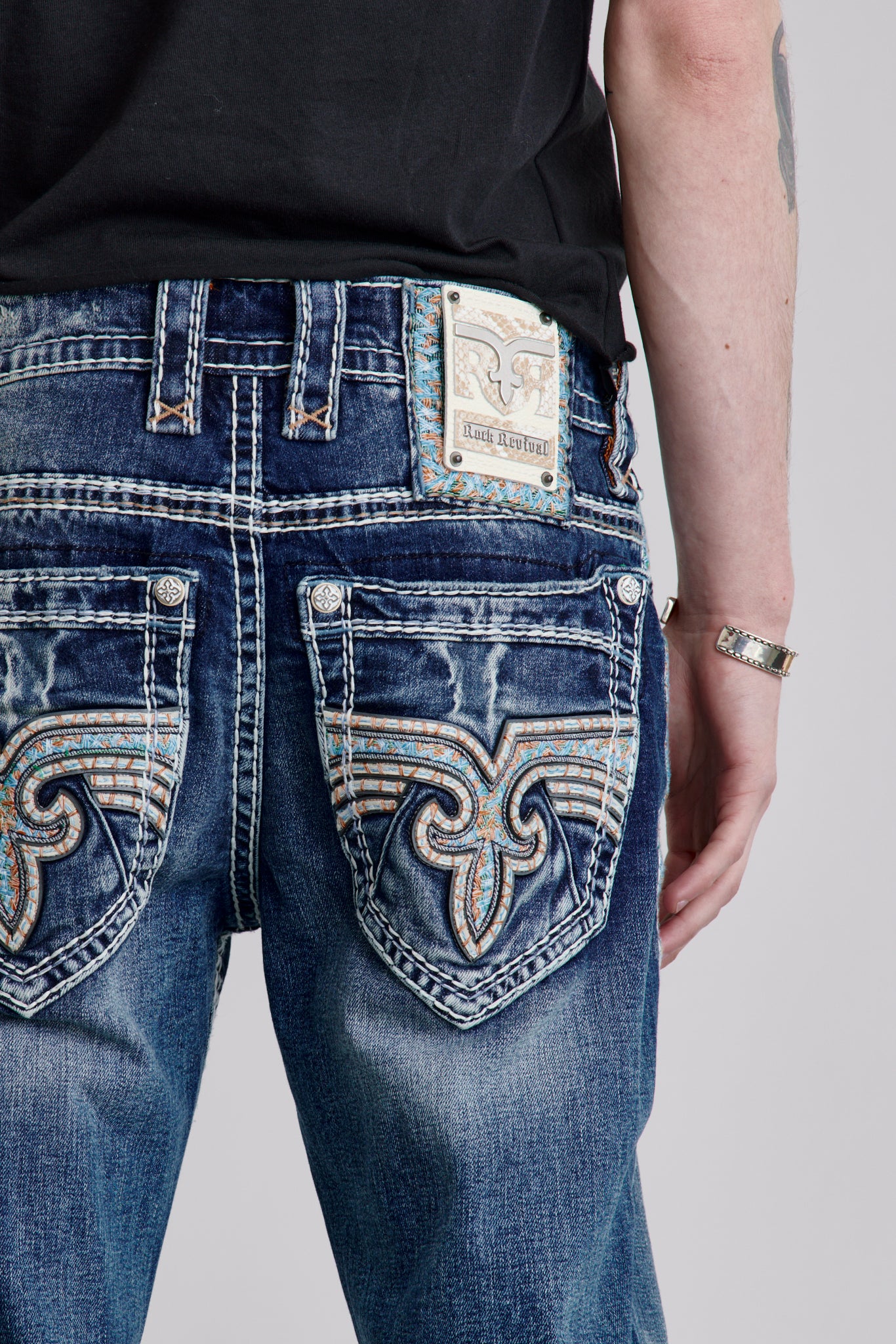 Isaiah Straight Jeans in Medium Blue - Image 2