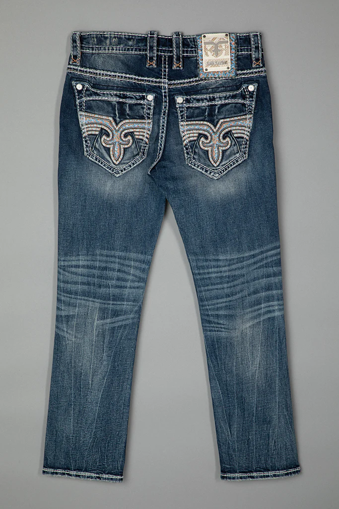Isaiah Straight Jeans in Medium Blue - Image 6