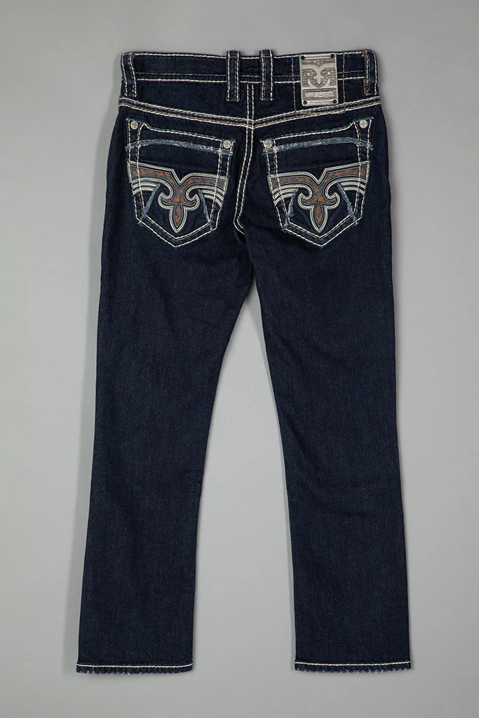 Isaiah Straight Jeans in Dark Blue - Image 7