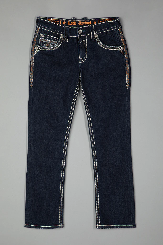 Isaiah Straight Jeans in Dark Blue - Image 8