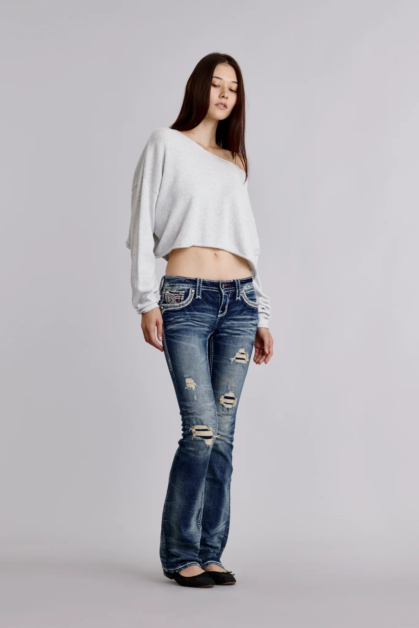 Jane Low-Rise Bootcut Jeans