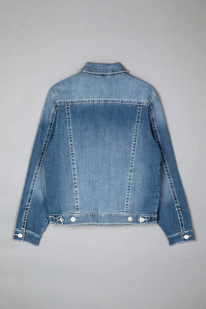 Jegor Denim Jacket in Medium Blue - Image 5