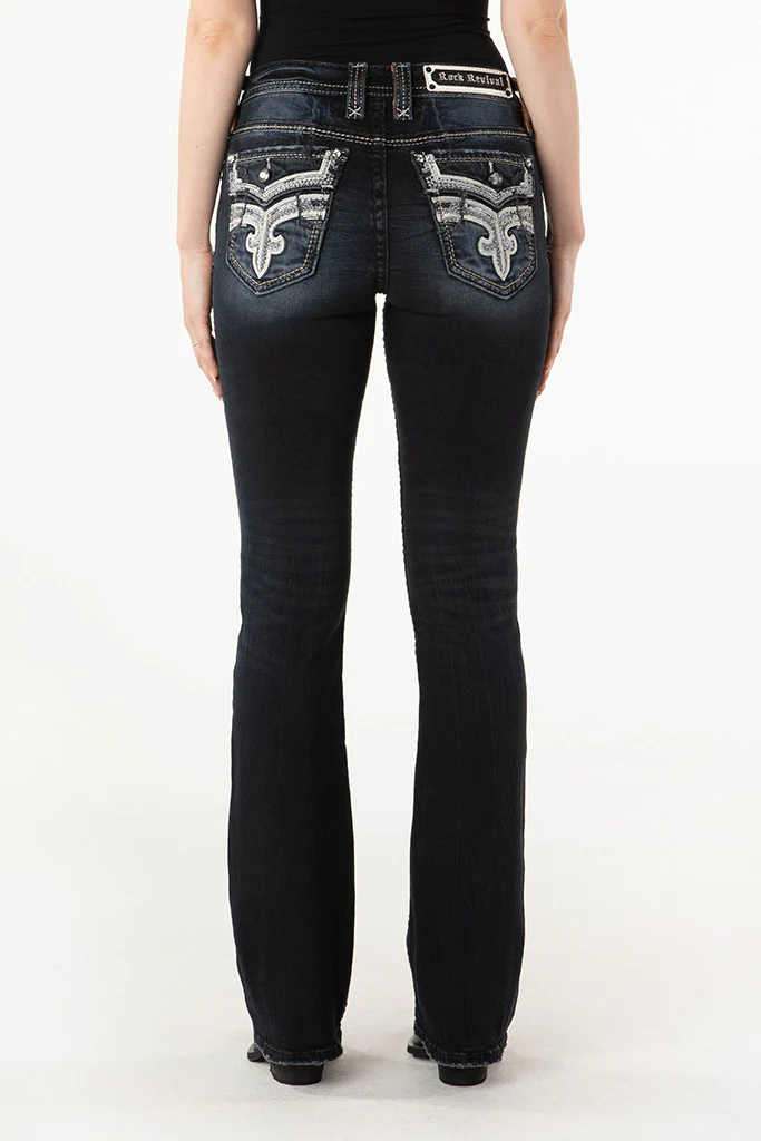 Jesika Bootcut Jeans in Dark Wash - Image 6