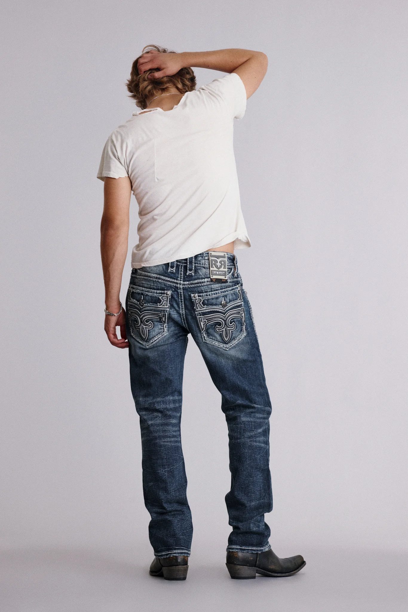 Jim Straight Jeans in Dark Blue - Image 2