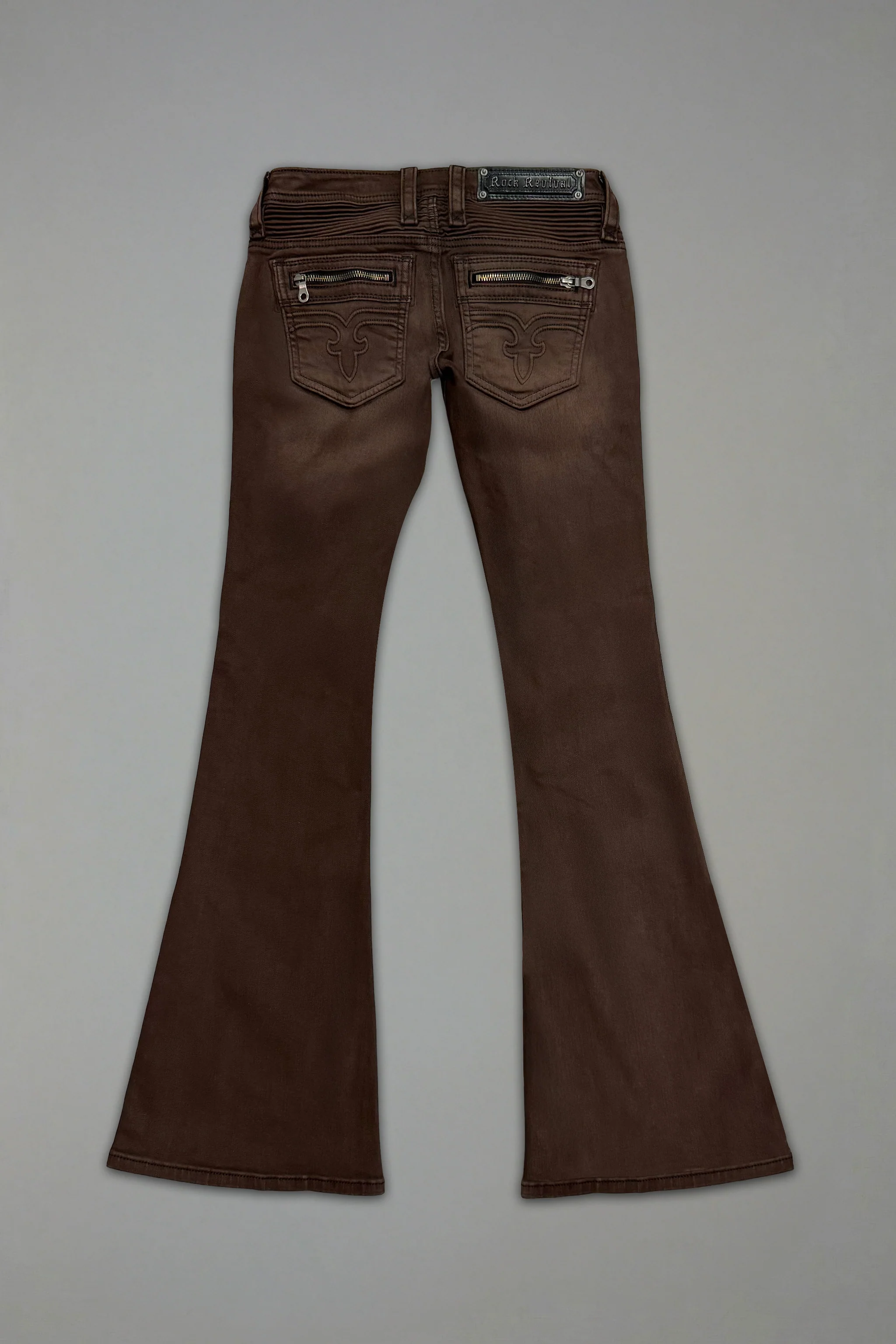 Joplin Super Low-Rise Flare in Brown - Image 7