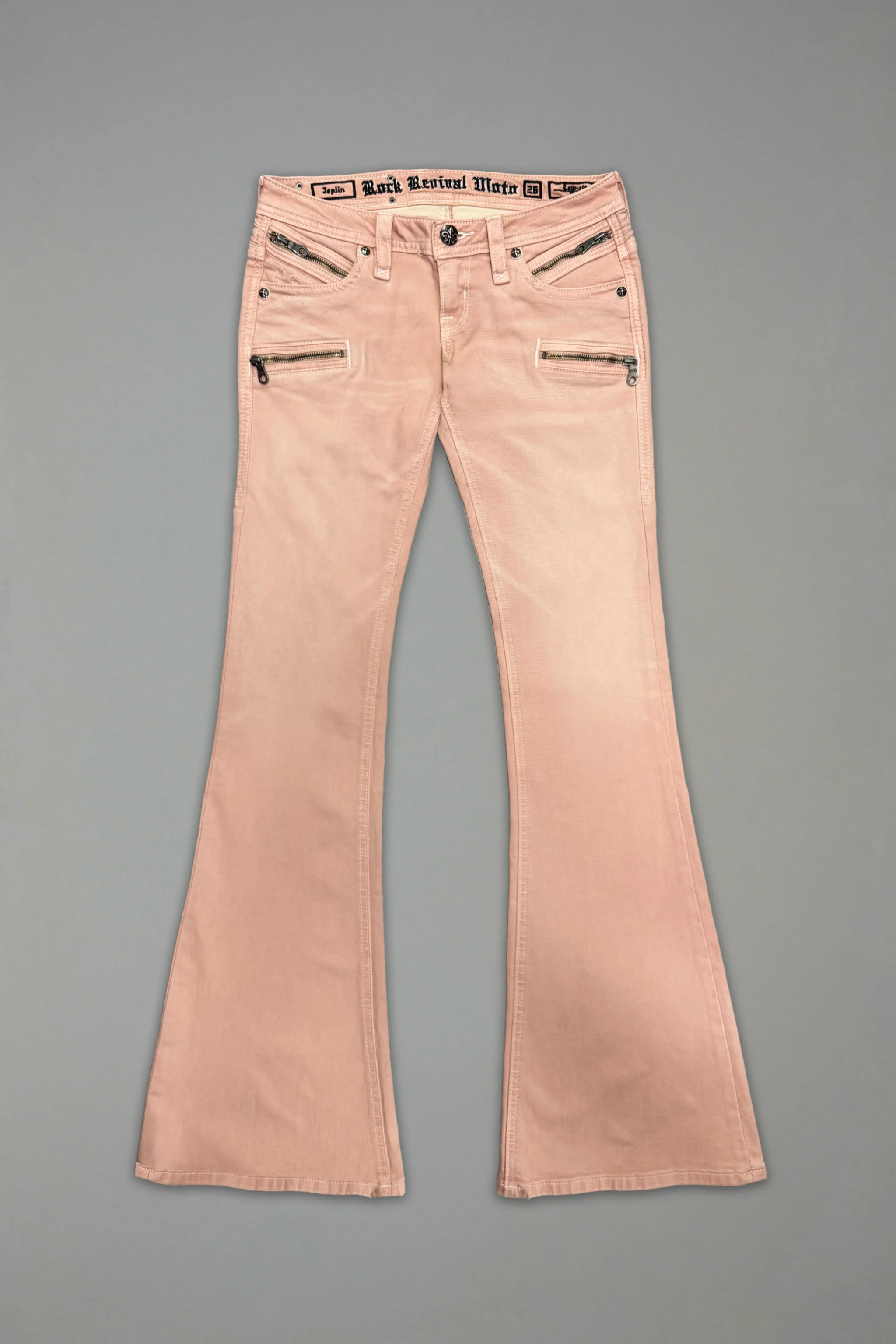 Joplin Super Low-Rise Flare in Dusty Pink - Image 6