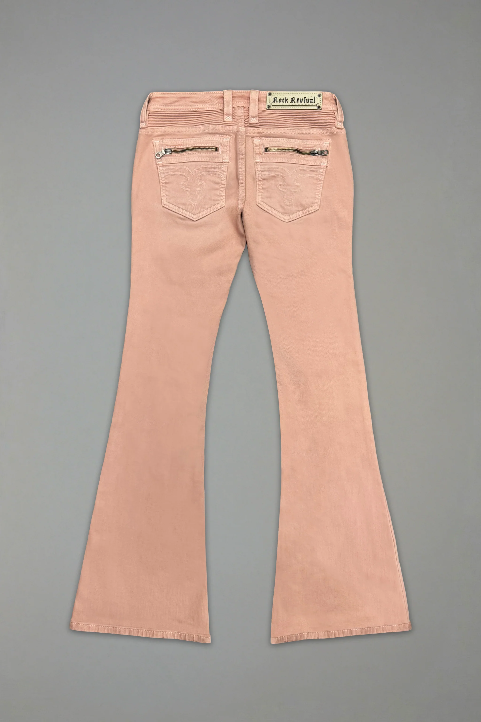 Joplin Super Low-Rise Flare in Dusty Pink - Image 7