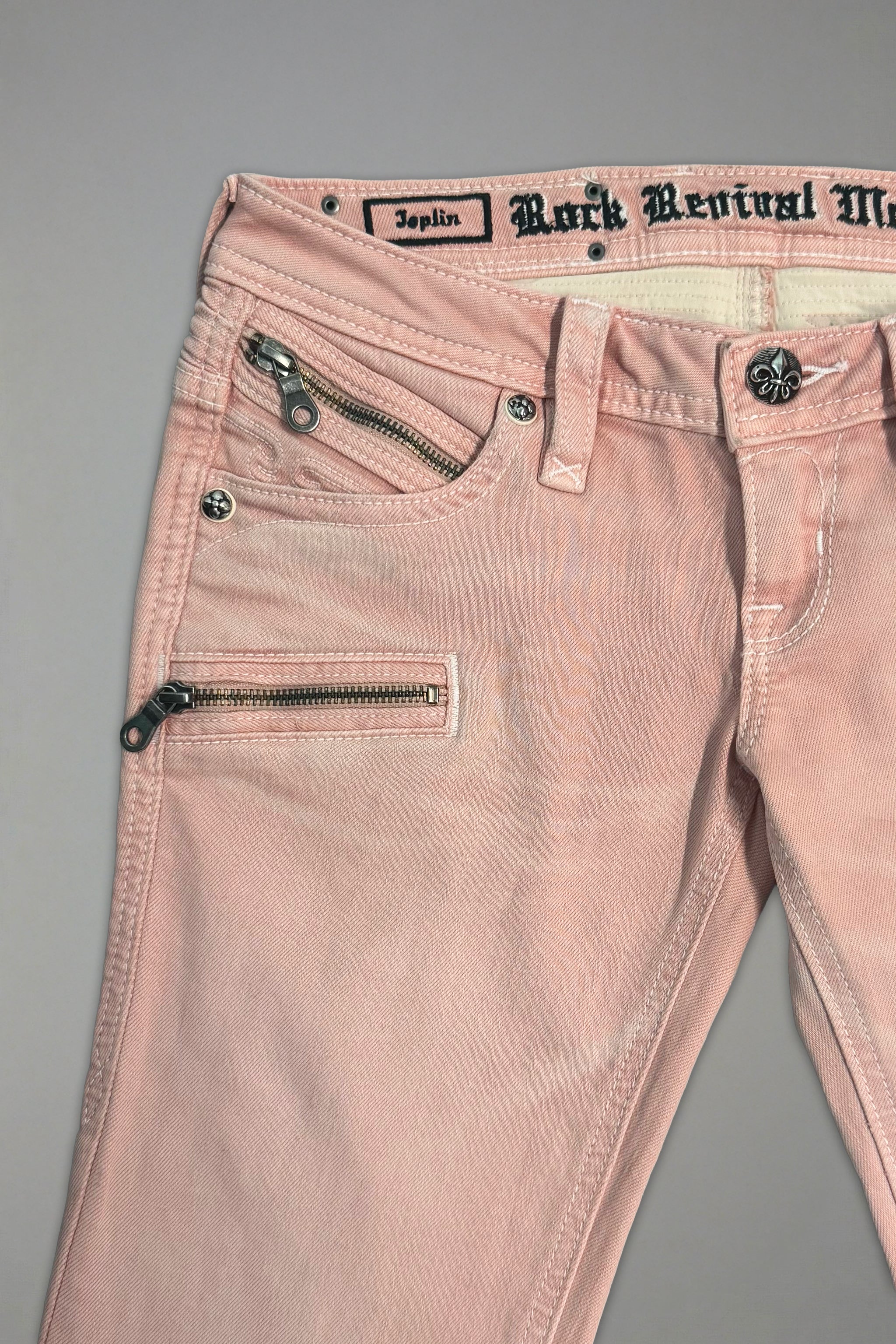 Joplin Super Low-Rise Flare in Dusty Pink - Image 8