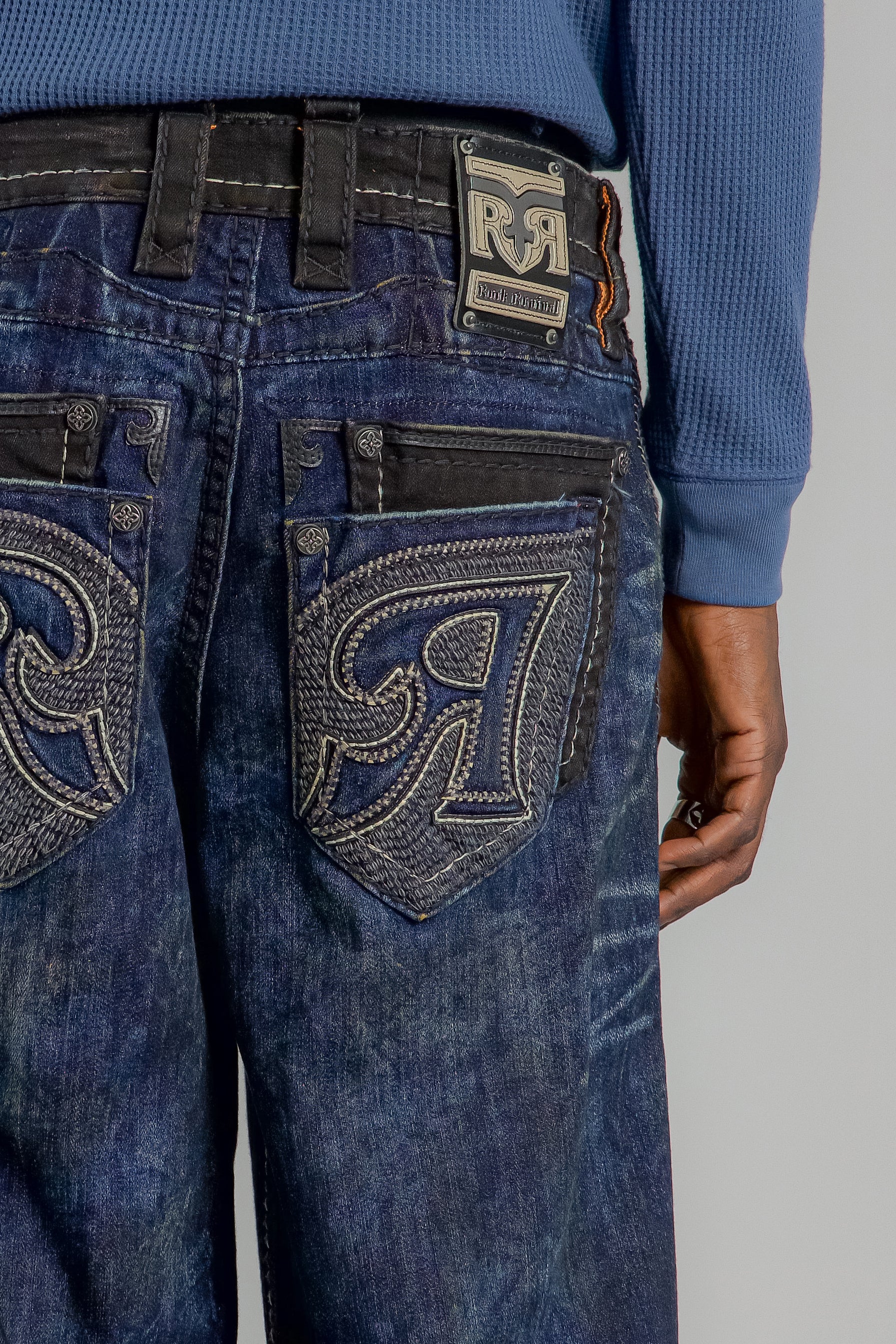 Jorrit Relaxed Baggy 3 Jeans in Dark Blue - Image 2