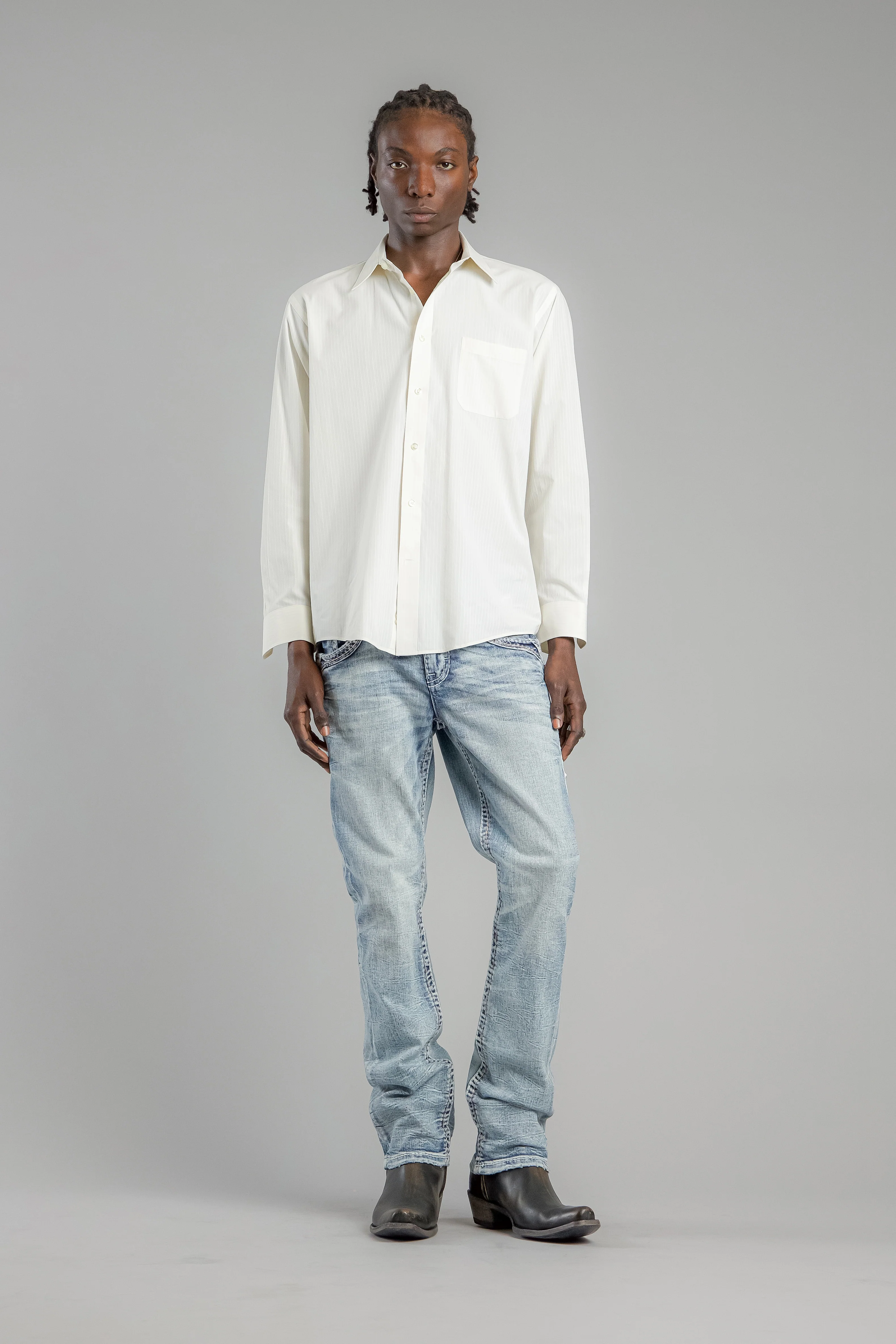 Justice Straight Jeans in Light Blue