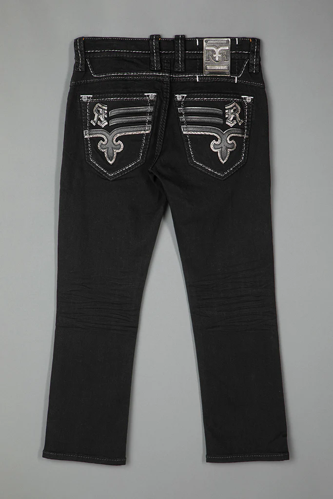 Justinn Straight Jeans in Black - Image 6