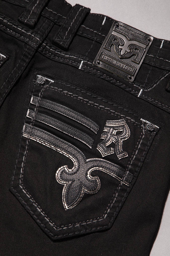Justinn Straight Jeans in Black - Image 8