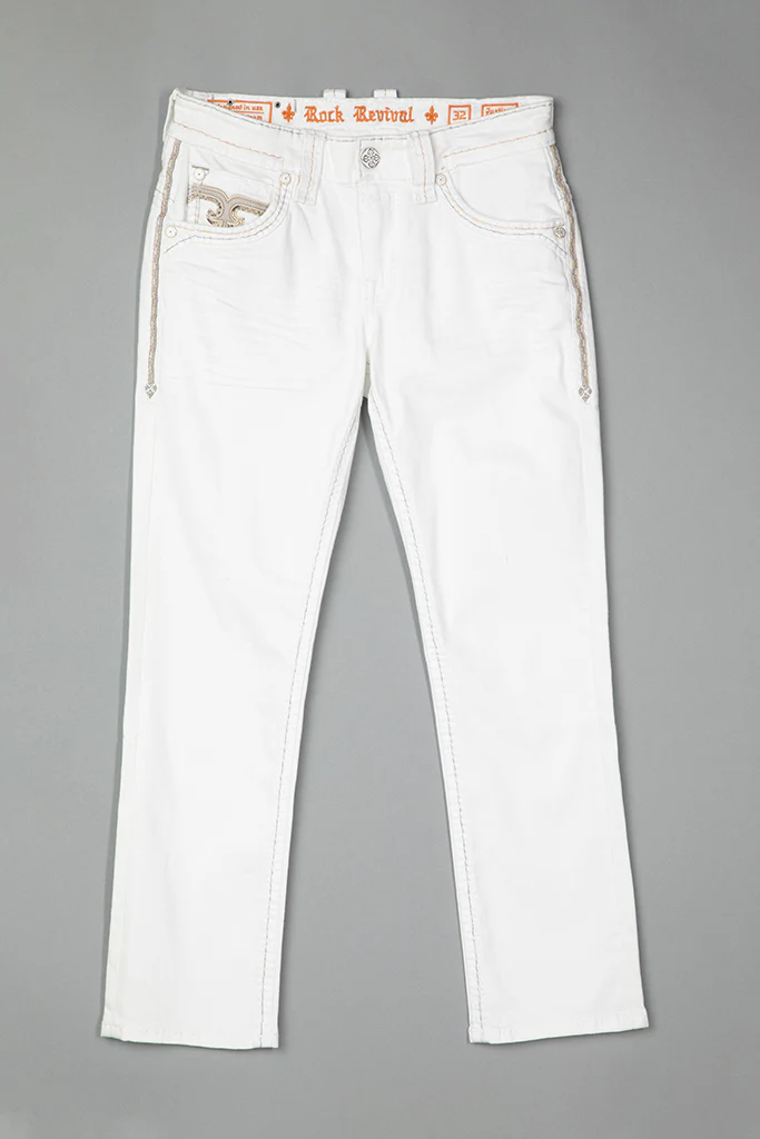 Justinn Straight Jeans in Blanc - Image 5