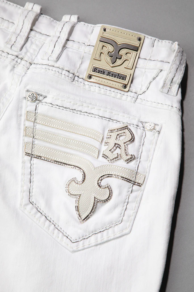 Justinn Straight Jeans in White - Image 6