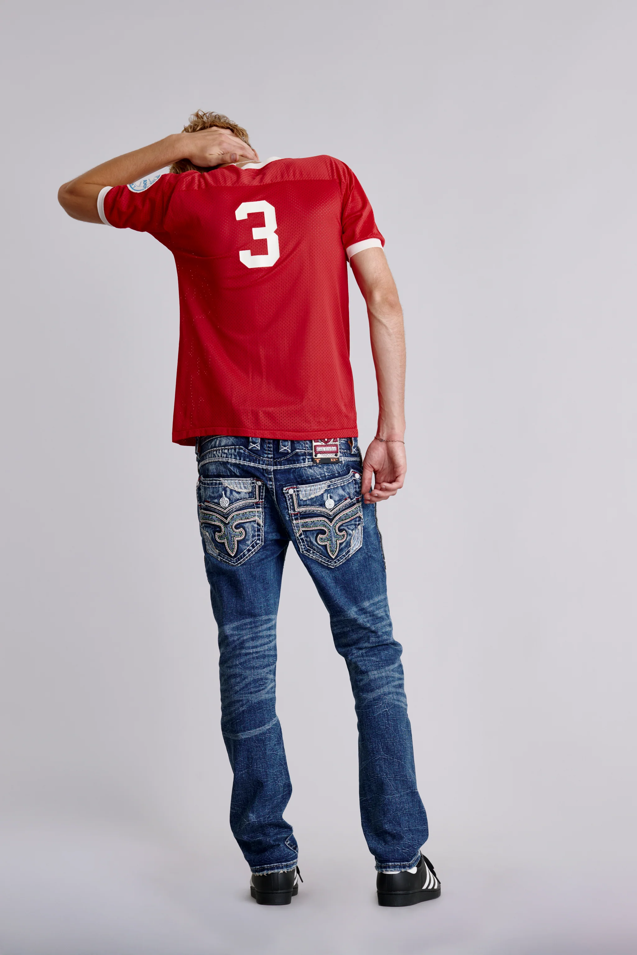 Justyn Straight Jeans in Medium Blue - Image 3