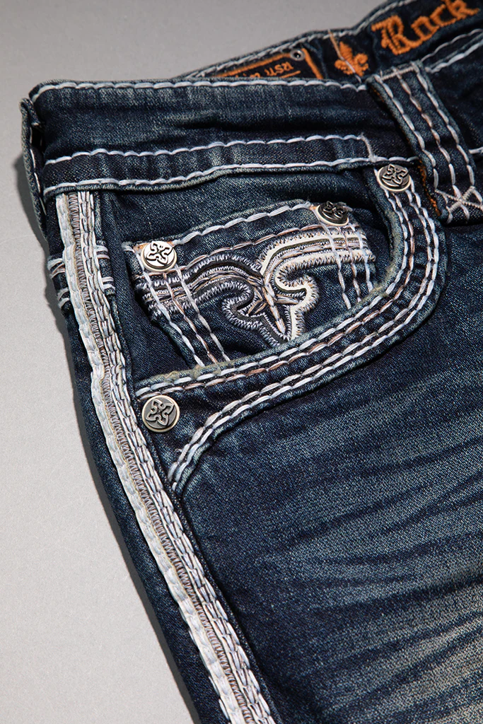 Justyn Straight Jeans in Dark Blue - Image 7