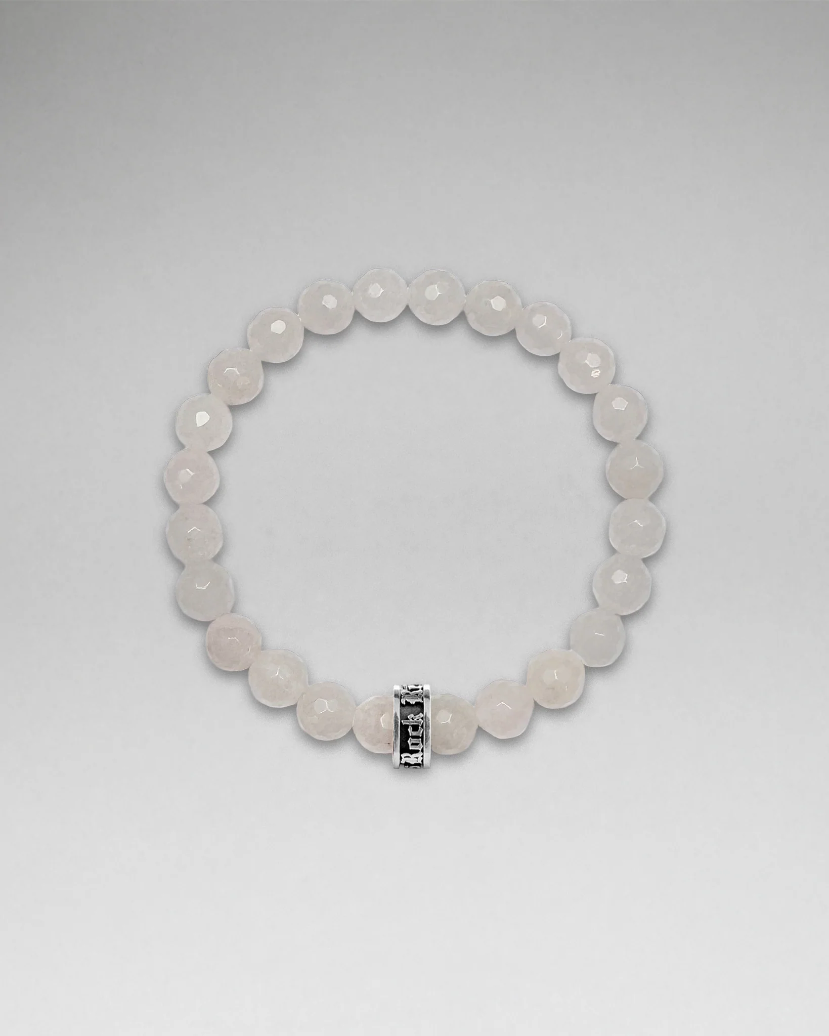 Rose Quartz Eye Beaded Bracelet (8mm) - Image 2