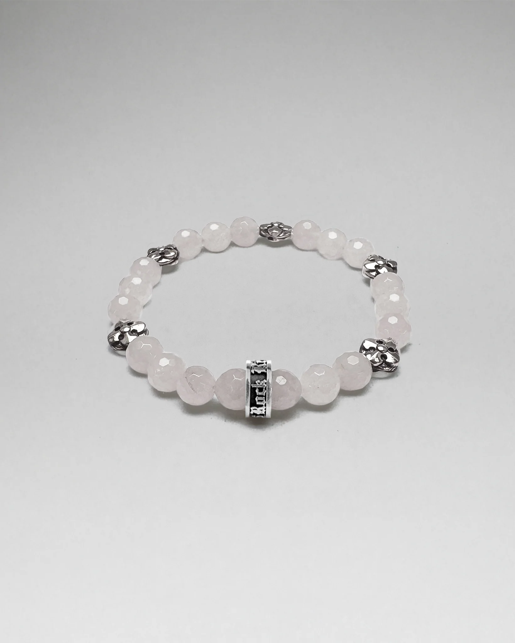 Pearl Labradorite Beaded Bracelet (8mm)