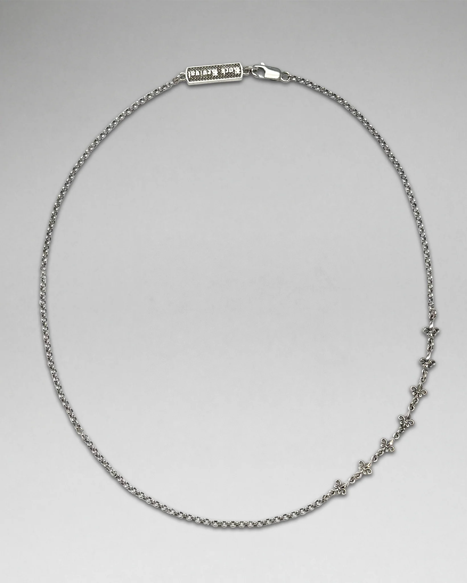 Fleur De Lis Cross Necklace