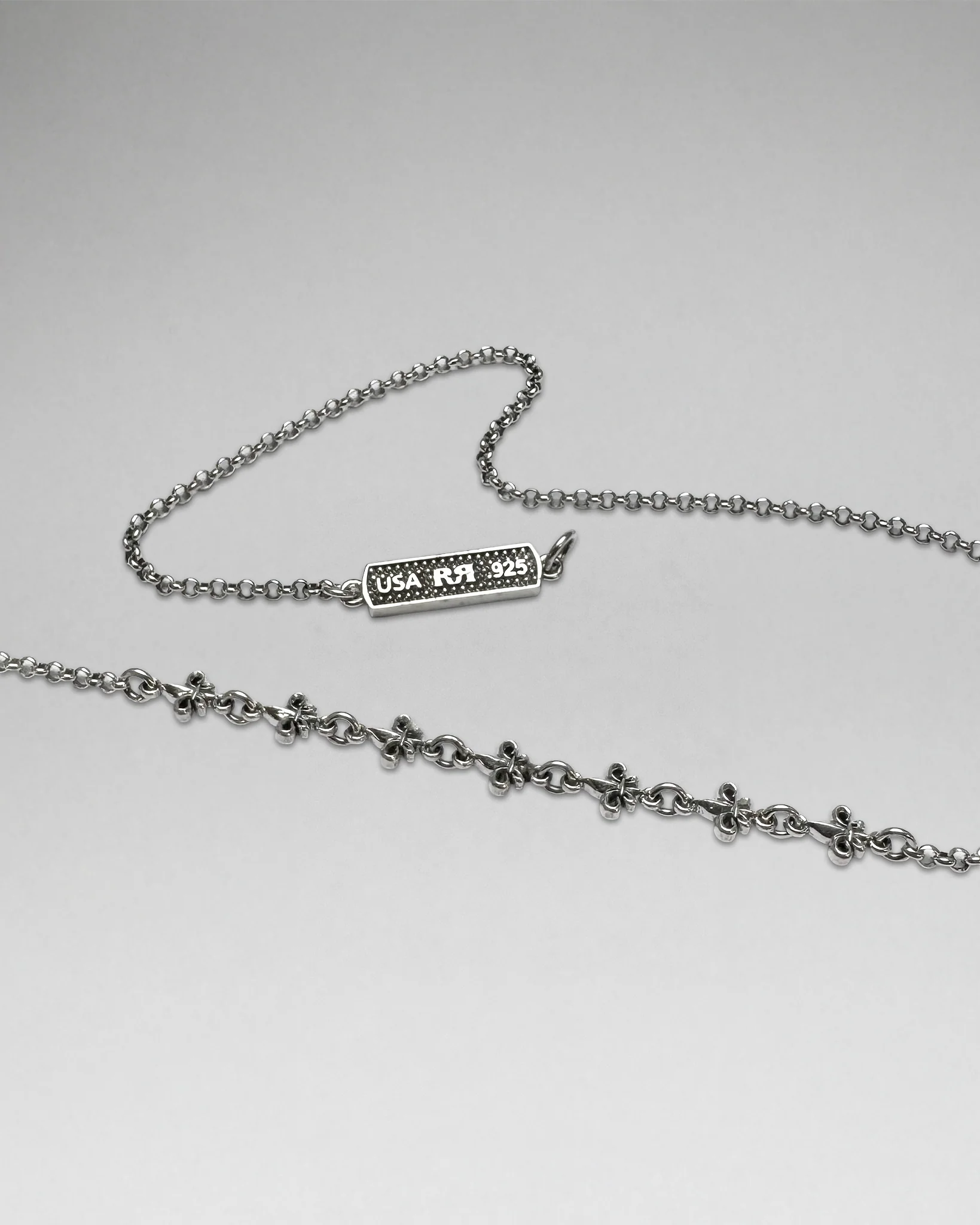 Fleur De Lis Cross Necklace - Image 2