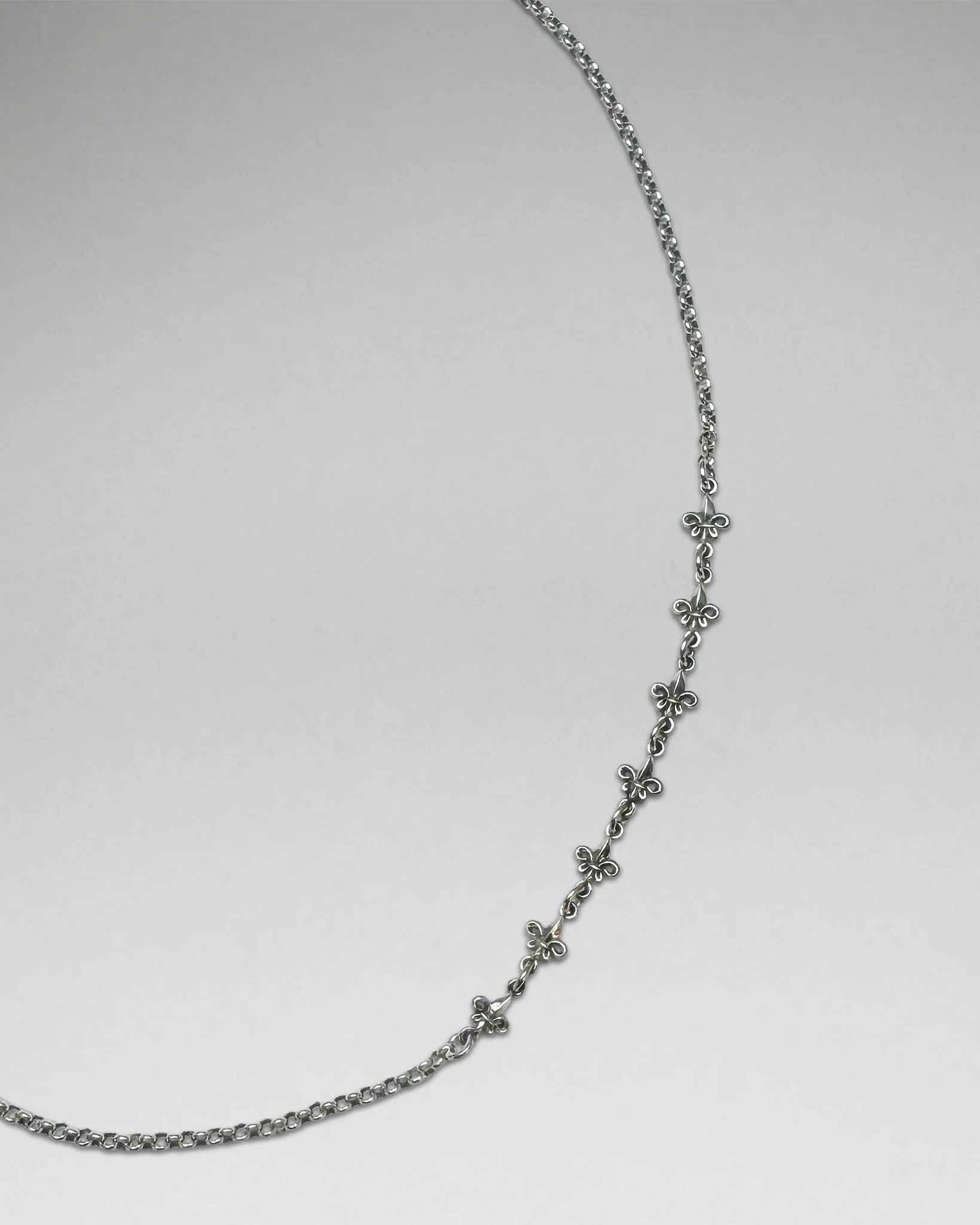 Fleur De Lis Cross Necklace - Image 3