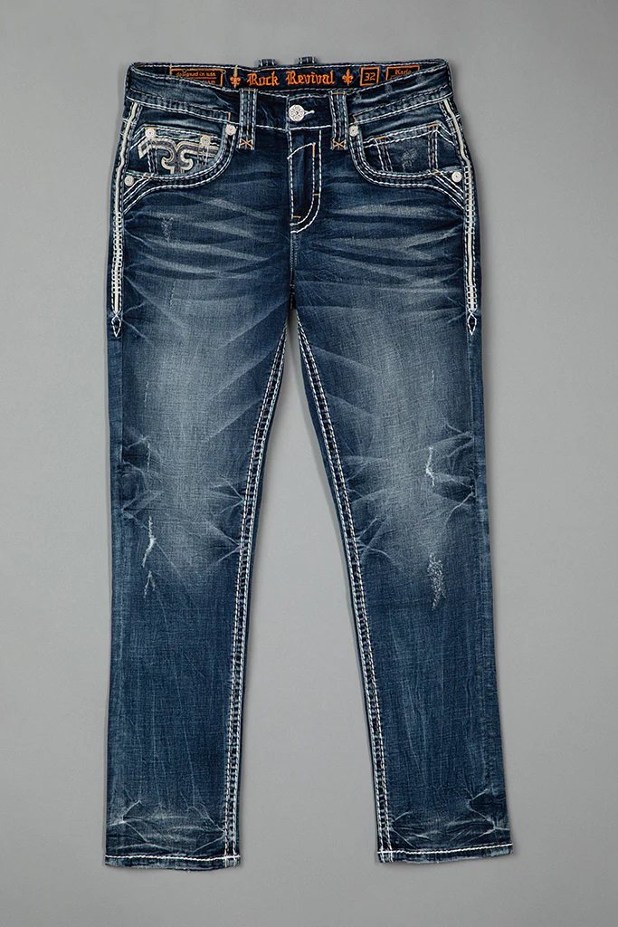 Karlo Alt Straight Jeans in Dark Blue - Image 5