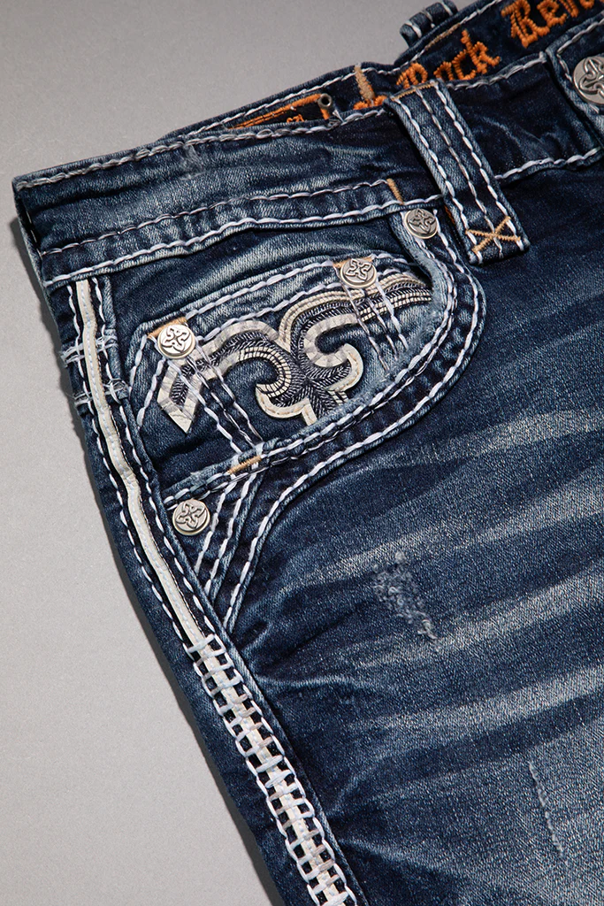 Karlo Alt Straight Jeans in Dark Blue - Image 7