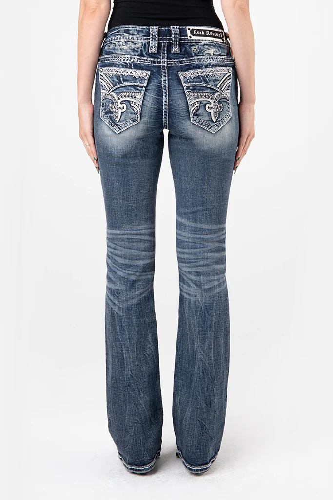 Keziah Bootcut Jeans Medium Wash - Image 6