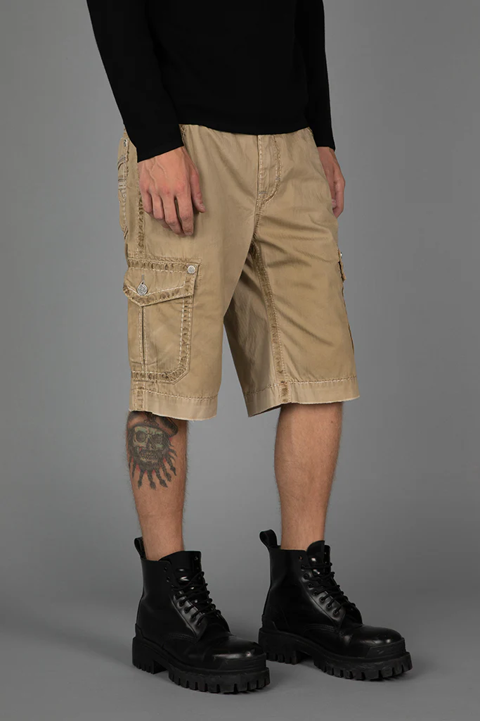 Khaki Cargo Shorts - Image 4