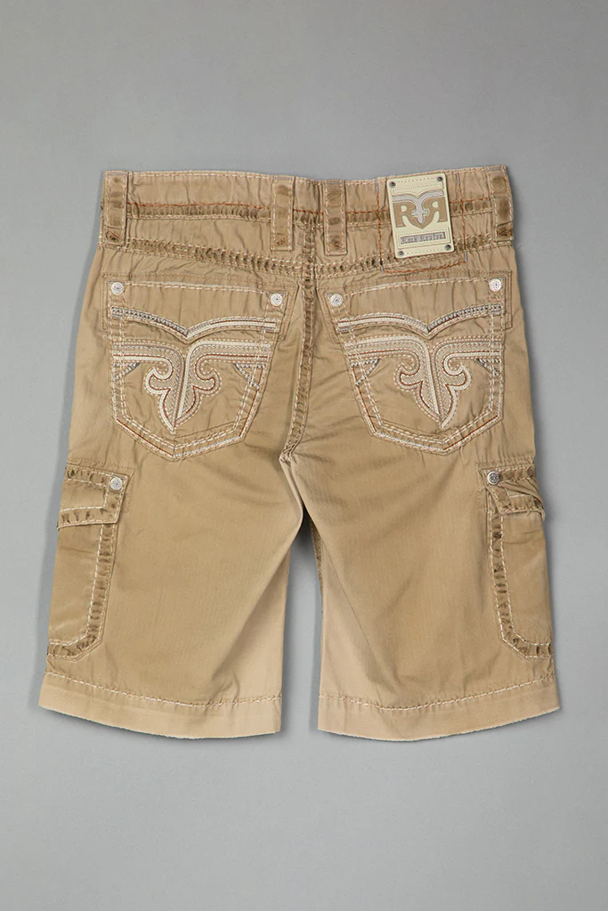 Khaki Cargo Shorts - Image 6