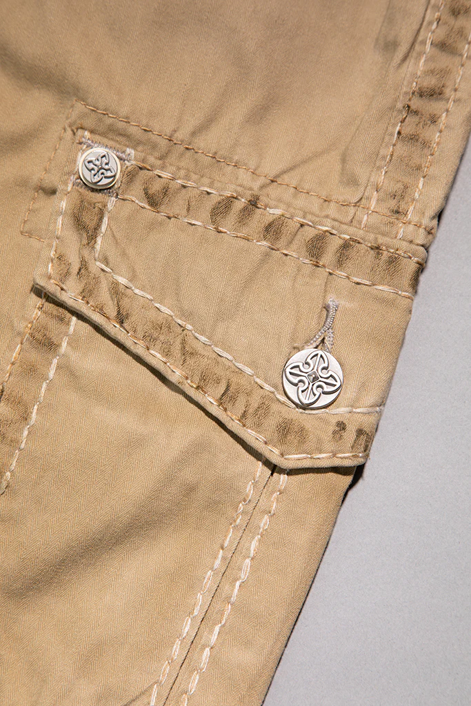 Khaki Cargo Shorts - Image 9