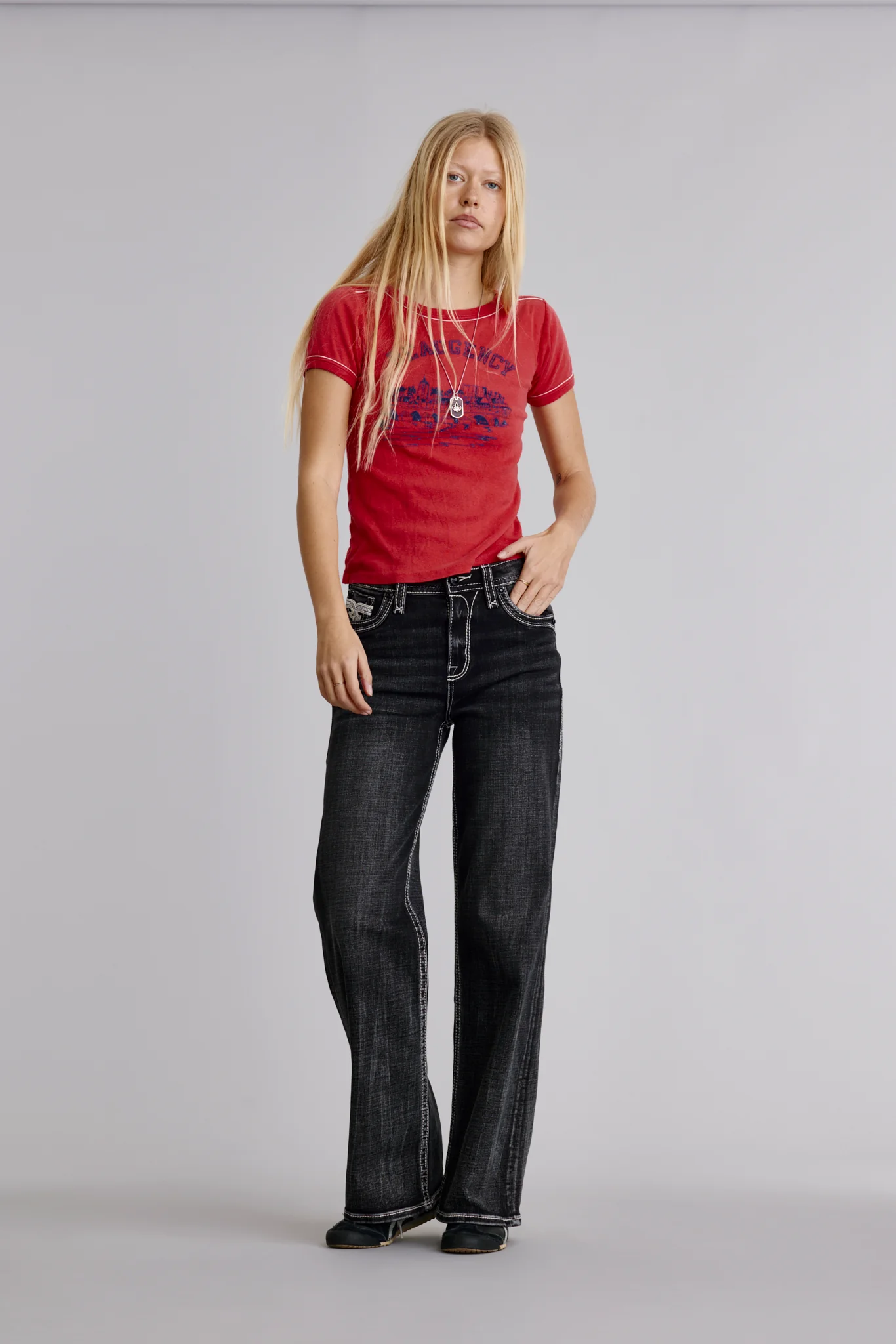 Kiella High Rise Wide Leg Jeans - Image 3