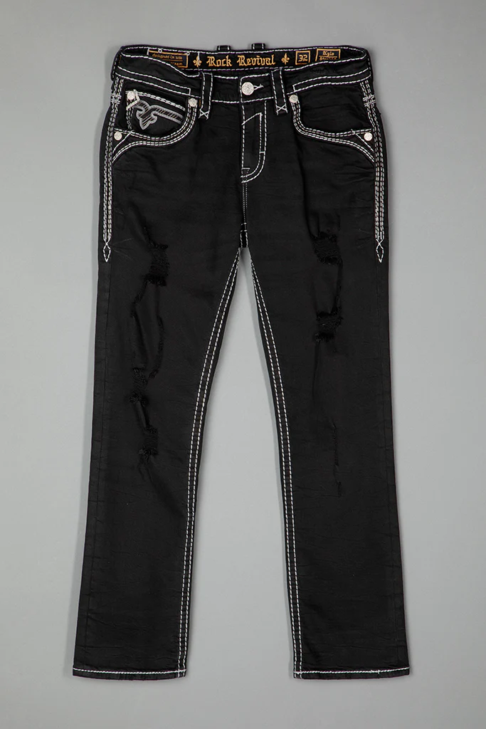 Kylo Straight Jeans in Black - Image 5