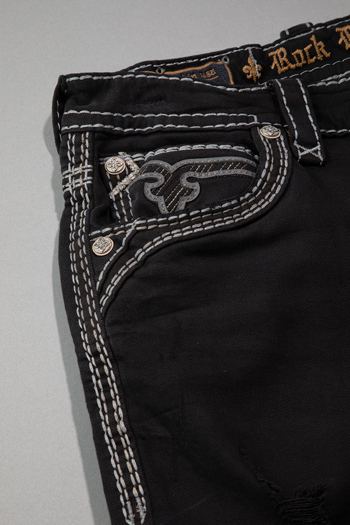 Kylo Straight Jeans in Black - Image 7