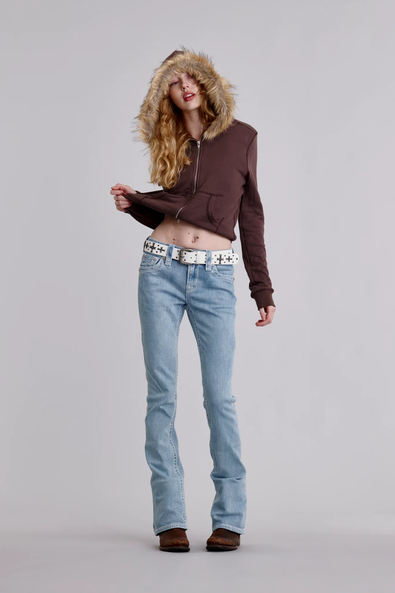 Lana Bootcut Jeans in Light Blue
