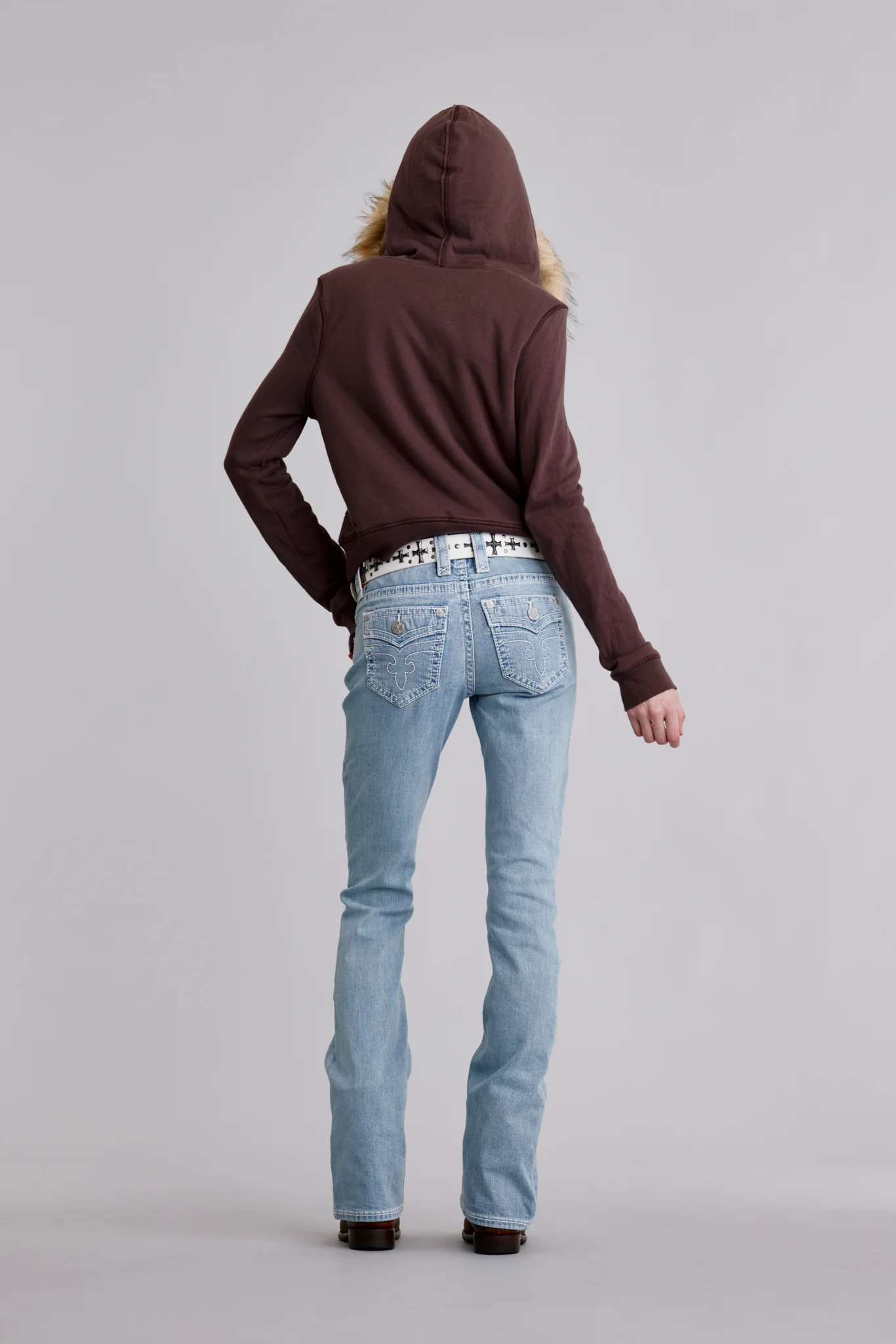 Lana Bootcut Jeans in Light Blue - Image 2