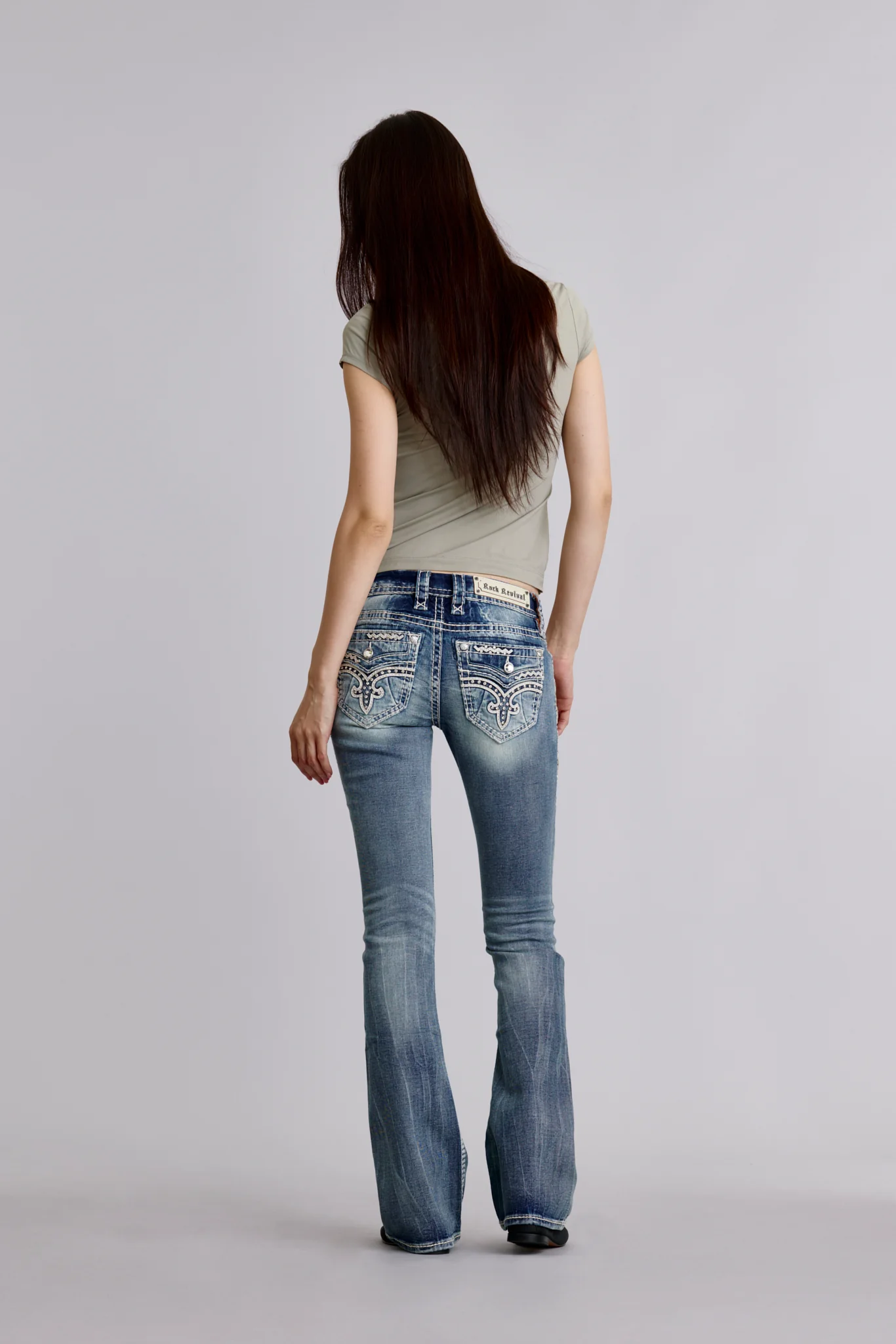 Lesia Low-Rise Bootcut Jeans - Image 3