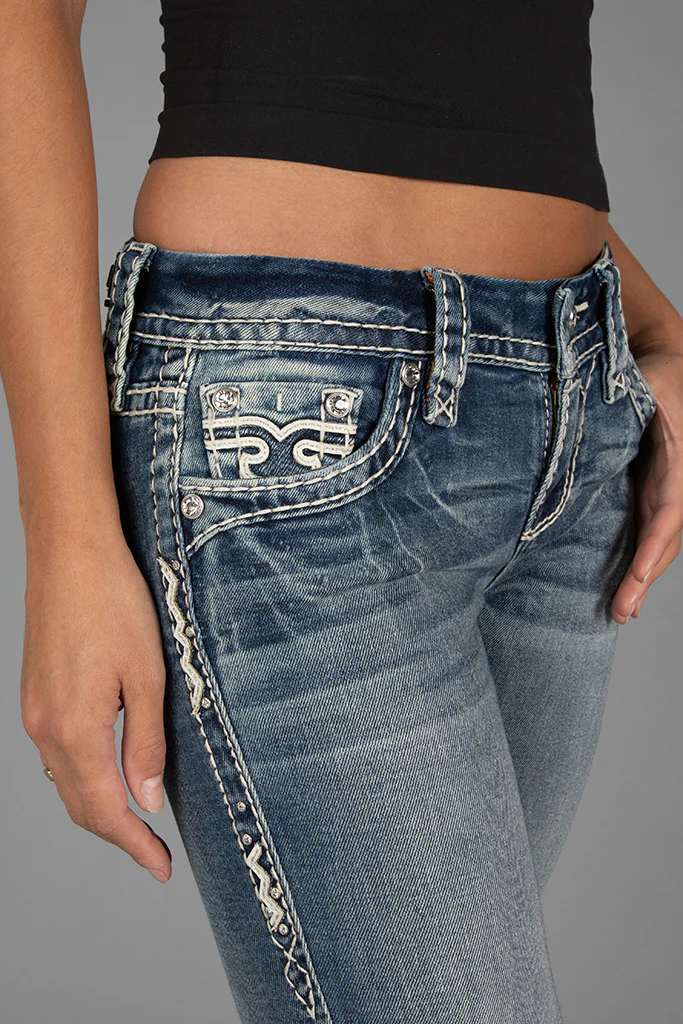 Lesia Low-Rise Bootcut Jeans - Image 9