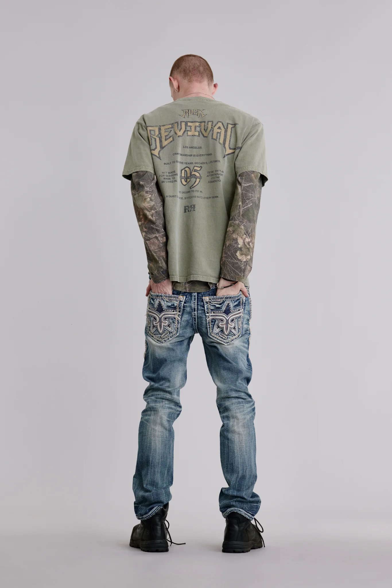 Louis Straight Jeans in Medium Blue - Image 3