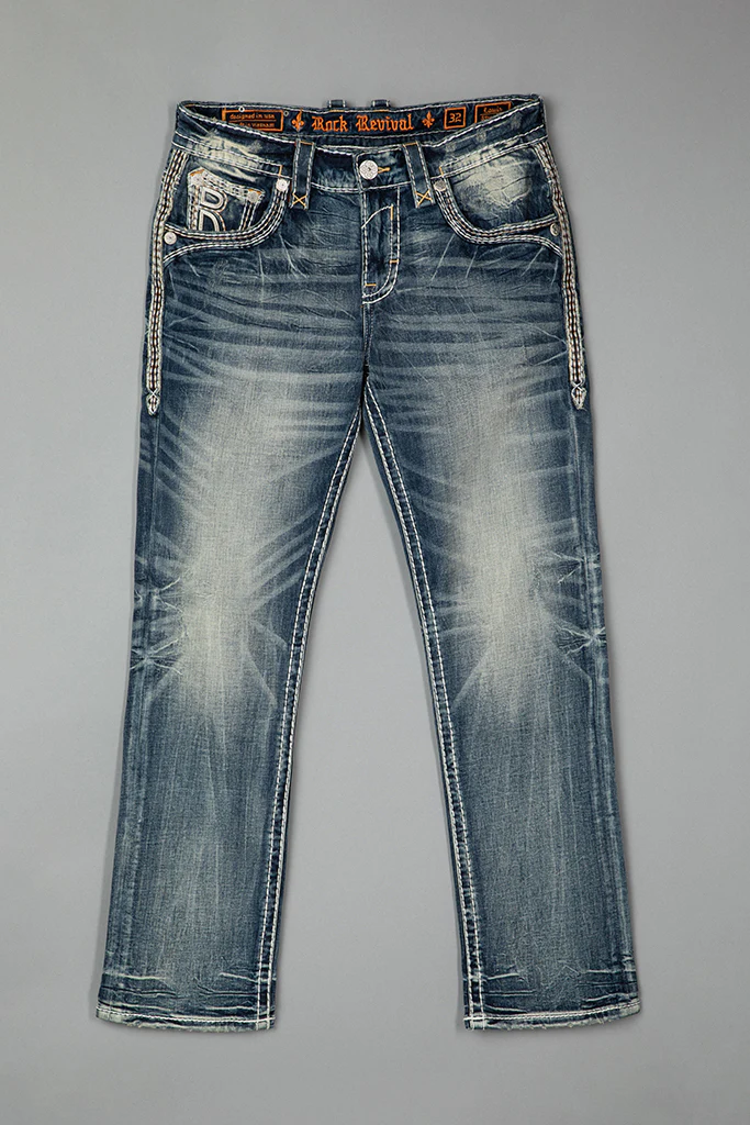 Louis Straight Jeans in Medium Blue - Image 7