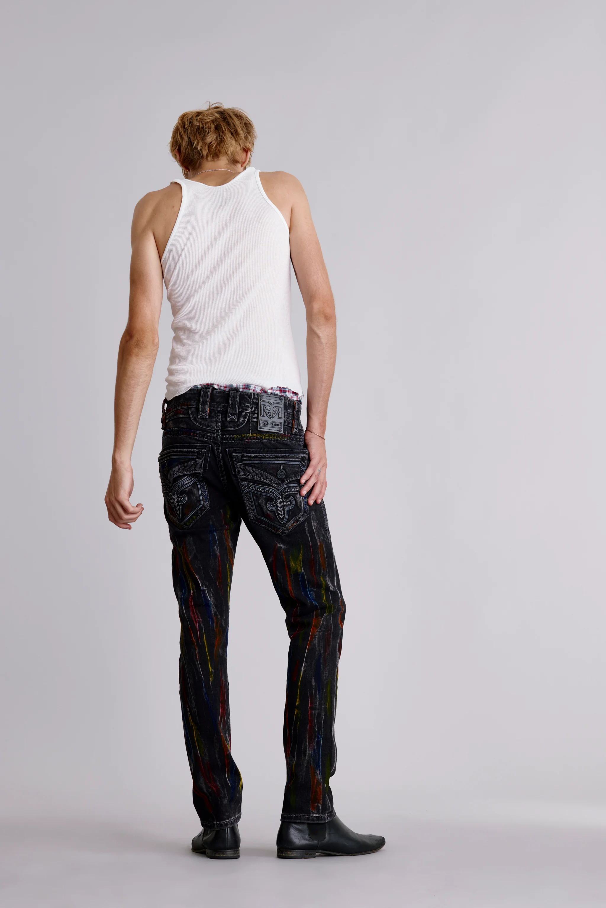 Lunar Rock Alt Straight Jeans Black Wash - Image 3