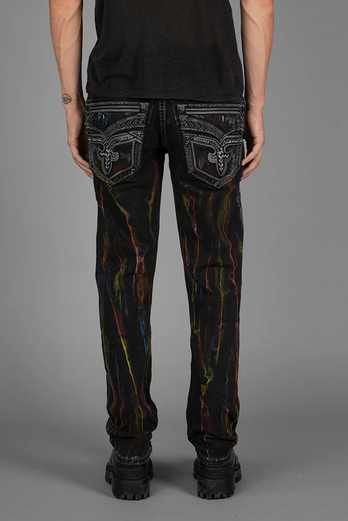 Lunar Rock Alt Straight Jeans Black Wash - Image 4