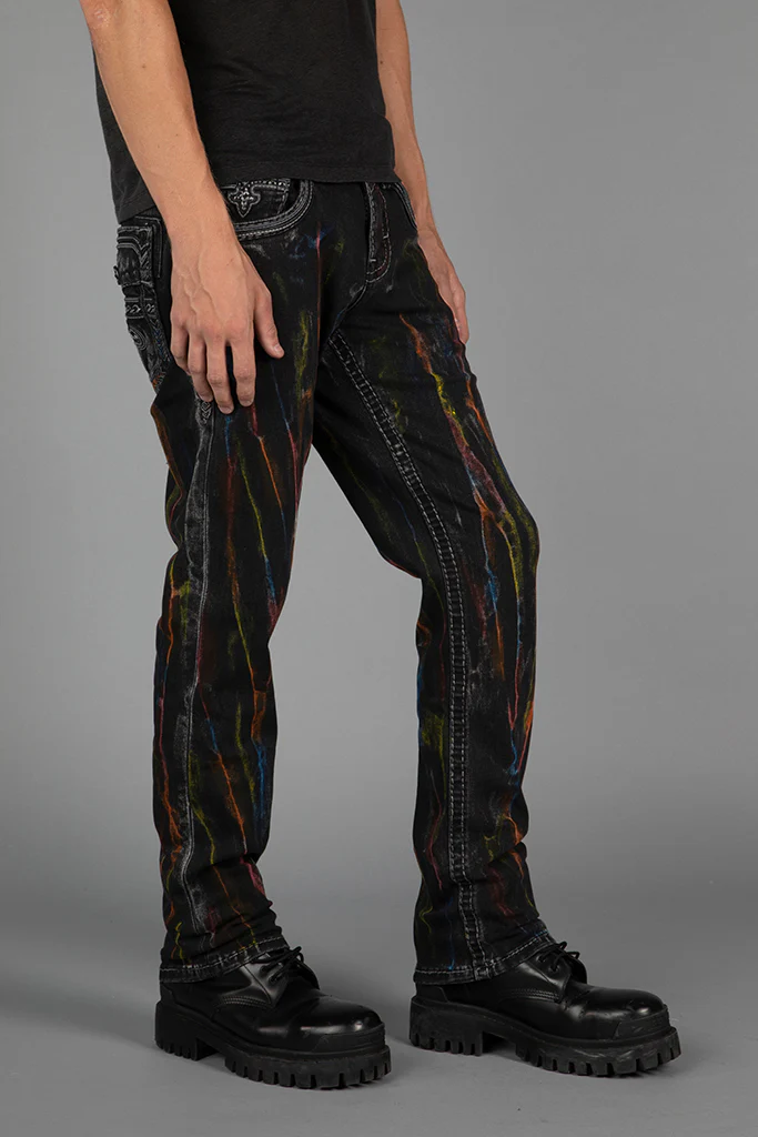 Lunar Rock Alt Straight Jeans Black Wash - Image 5