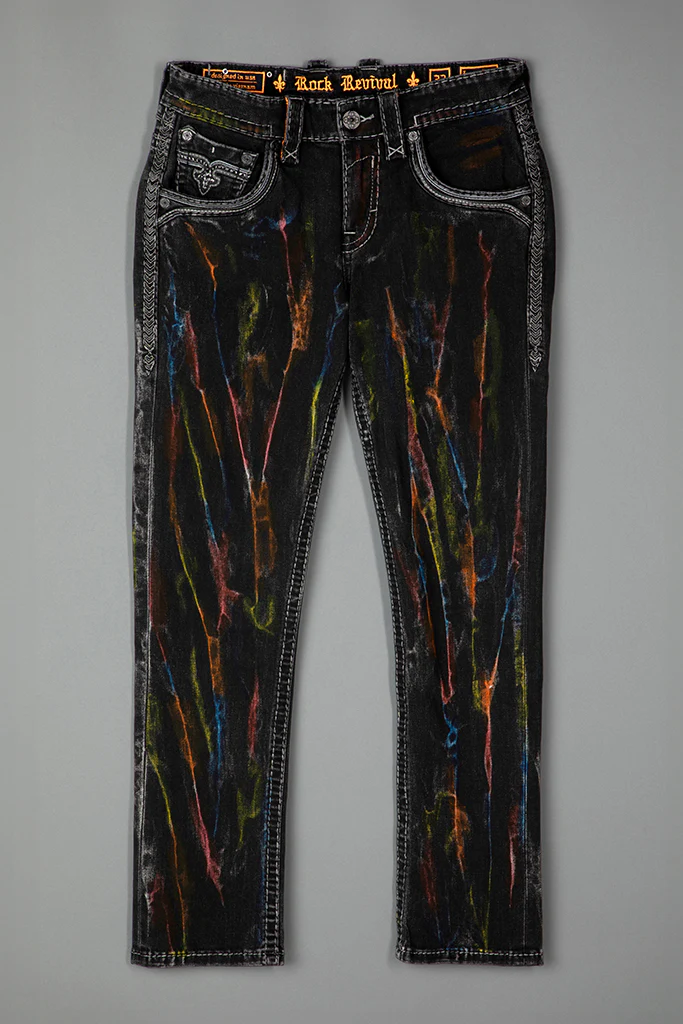 Lunar Rock Alt Straight Jeans Black Wash - Image 8