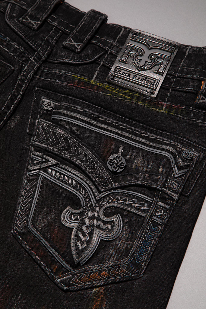 Lunar Rock Alt Straight Jeans Black Wash - Image 9