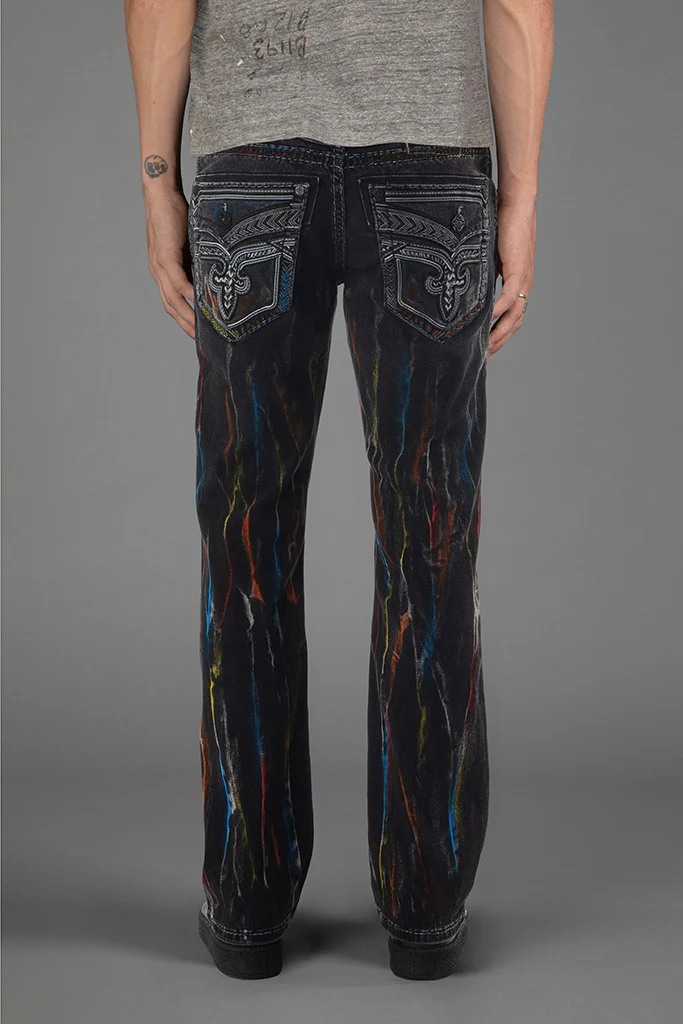 Lunar Rock Bootcut Jeans Black Wash - Image 4